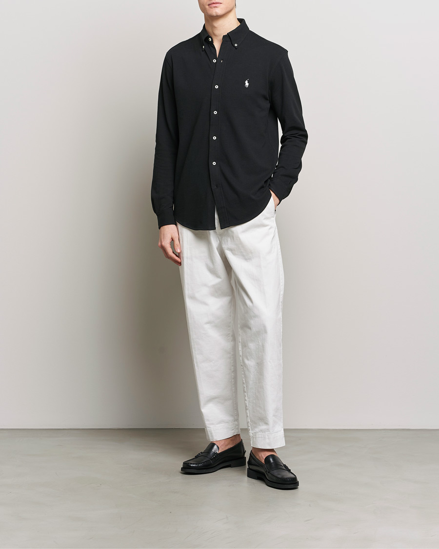 Herr | Skjortor | Polo Ralph Lauren | Featherweight Mesh Shirt Polo Black