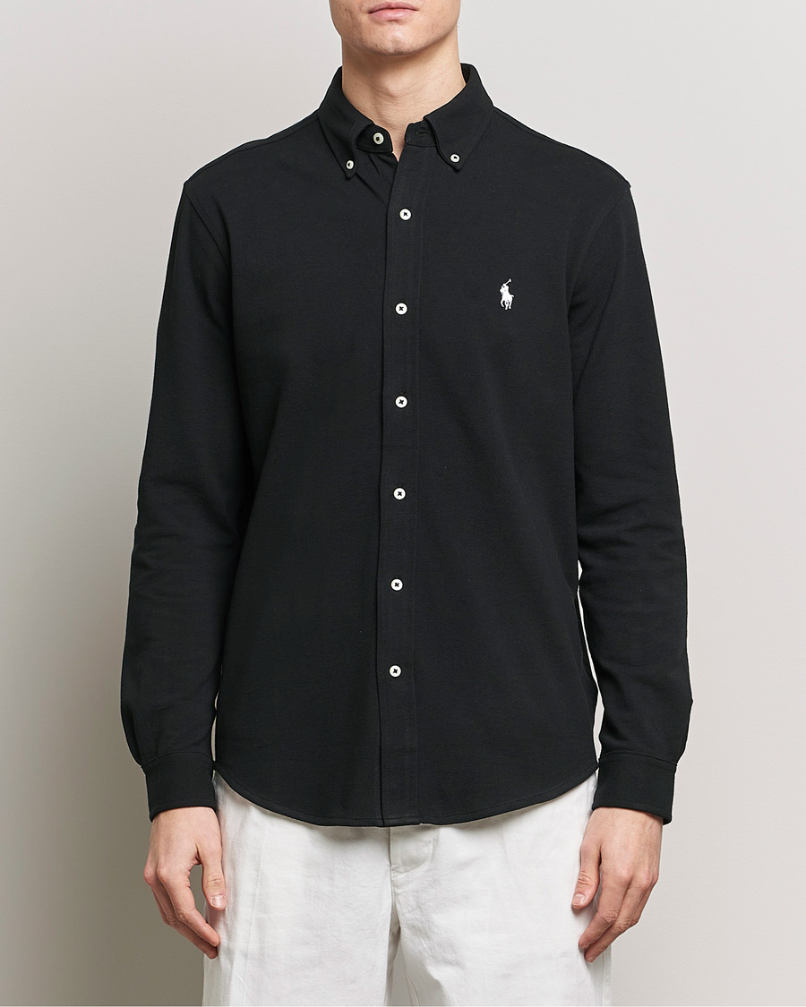 Herr | Skjortor | Polo Ralph Lauren | Featherweight Mesh Shirt Polo Black