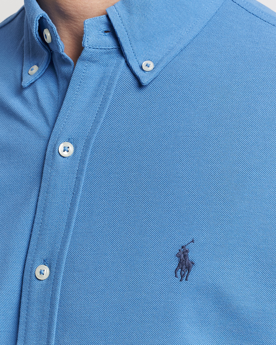 Herr | Skjortor | Polo Ralph Lauren | Featherweight Mesh Shirt New England Blue