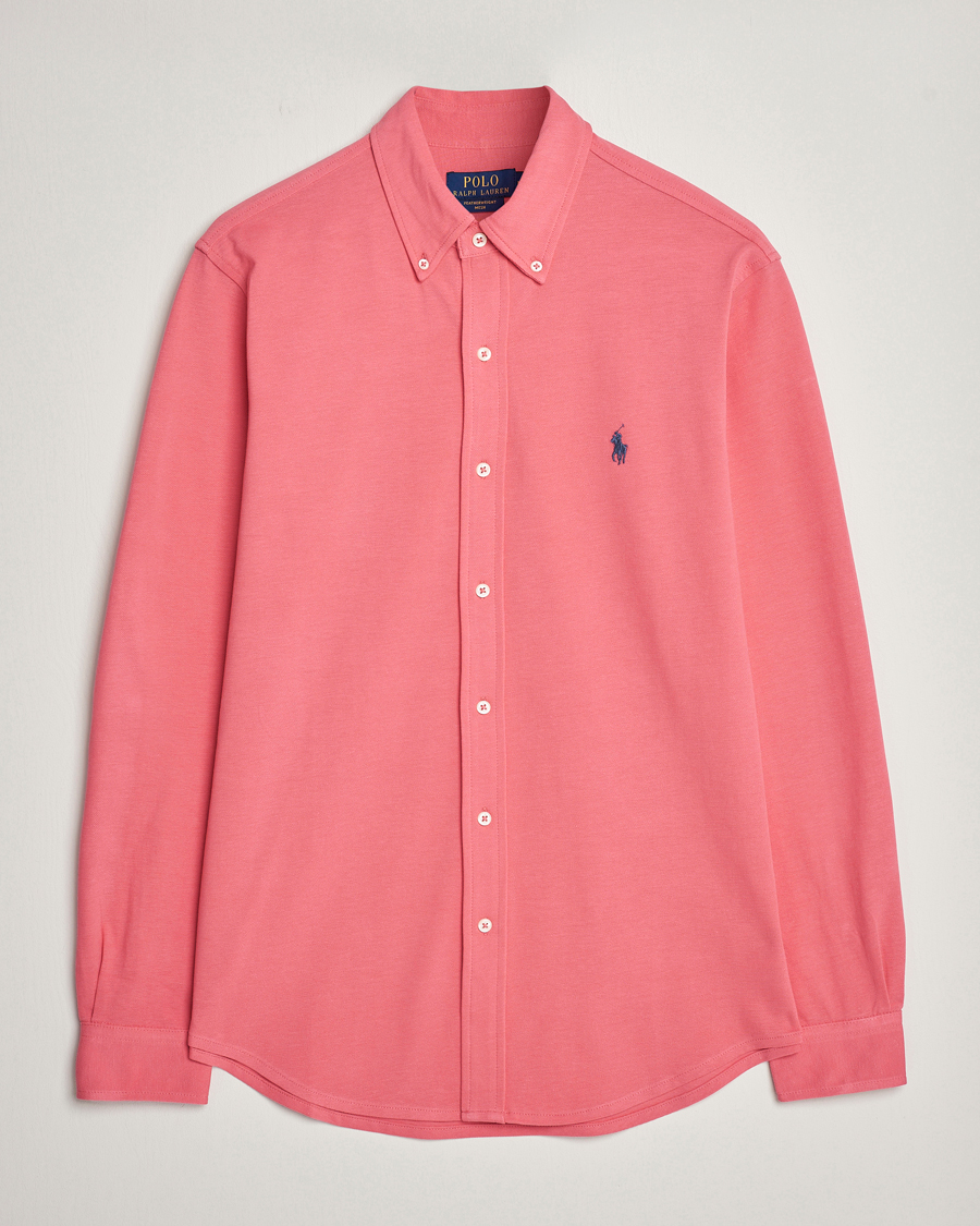 Herr | Skjortor | Polo Ralph Lauren | Featherweight Mesh Shirt Pale Red