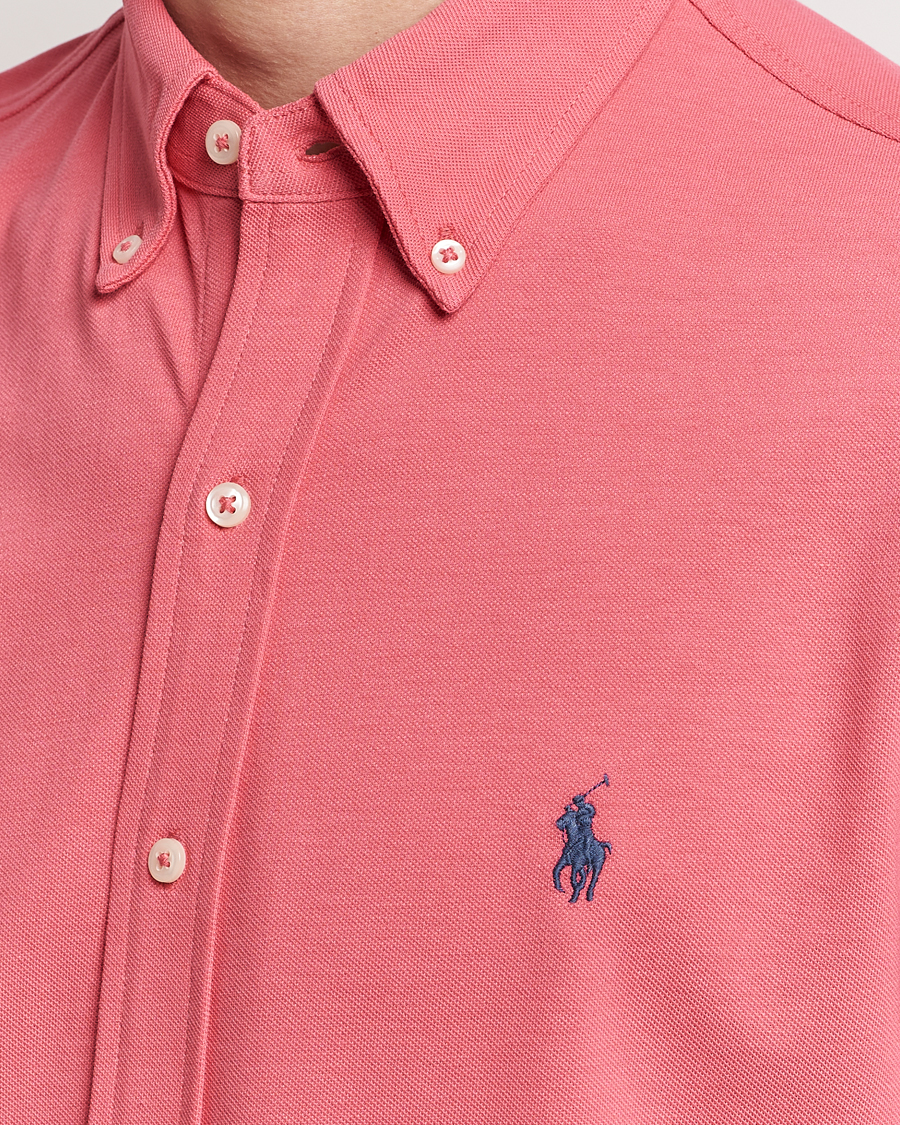 Herr | Skjortor | Polo Ralph Lauren | Featherweight Mesh Shirt Pale Red