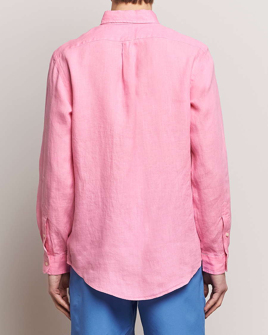 Herr | Skjortor | Polo Ralph Lauren | Custom Fit Linen Button Down Florida Pink