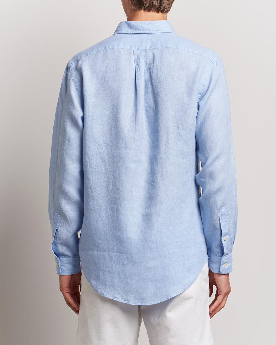 Herr | Skjortor | Polo Ralph Lauren | Custom Fit Linen Button Down Blue Hyacinth