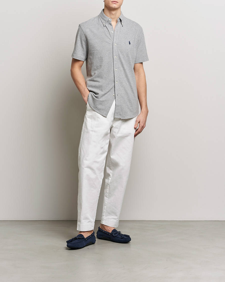 Herr | Skjortor | Polo Ralph Lauren | Featherweight Mesh Short Sleeve Shirt Andover Heather