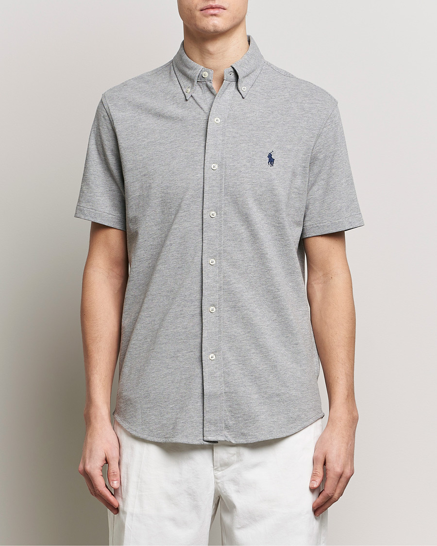 Herr | Casual | Polo Ralph Lauren | Featherweight Mesh Short Sleeve Shirt Andover Heather