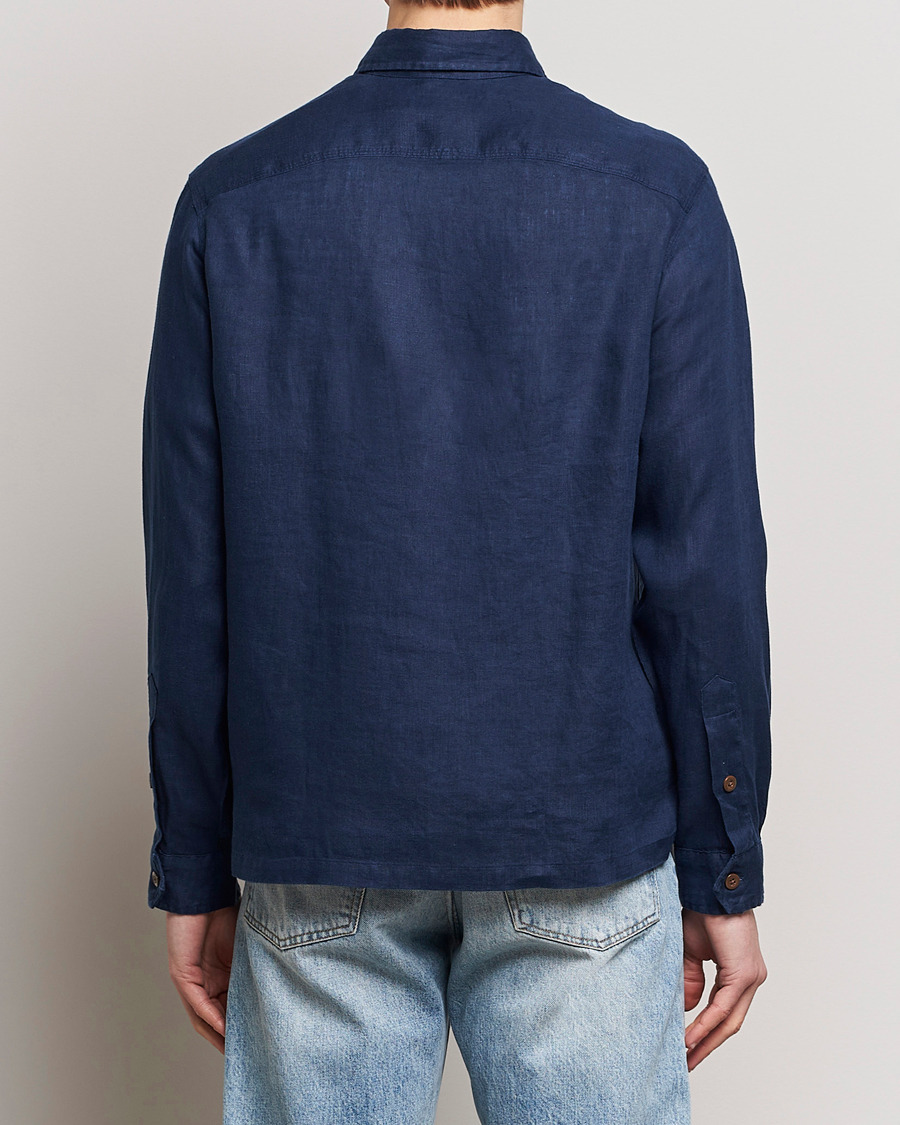 Herr | Skjortor | Polo Ralph Lauren | Linen Overshirt Newport Navy