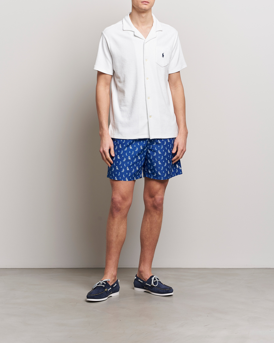 Herr | Skjortor | Polo Ralph Lauren | Cotton Terry Short Sleeve White