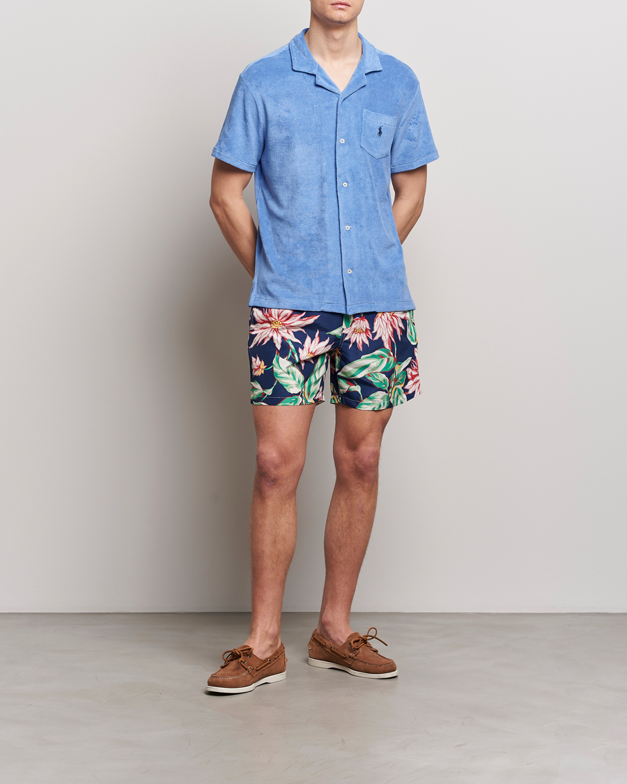 Herr | Skjortor | Polo Ralph Lauren | Cotton Terry Short Sleeve Harbour Island Blue
