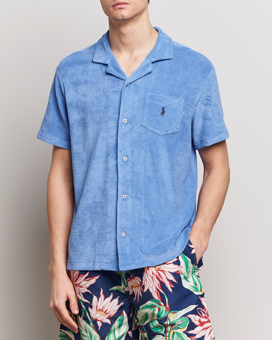 Herr | Only Polo | Polo Ralph Lauren | Cotton Terry Short Sleeve Shirt Harbor Island Blue