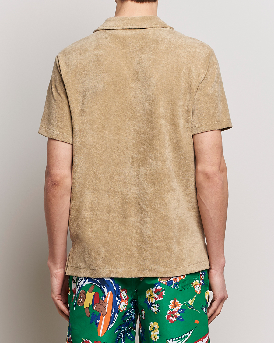 Herr | Skjortor | Polo Ralph Lauren | Cotton Terry Short Sleeve Shirt Coastal Beige