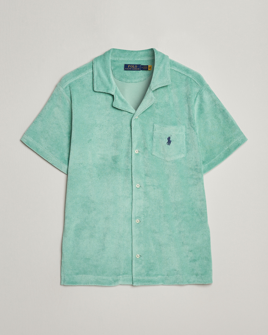 Herr | Skjortor | Polo Ralph Lauren | Cotton Terry Short Sleeve Shirt Celadon