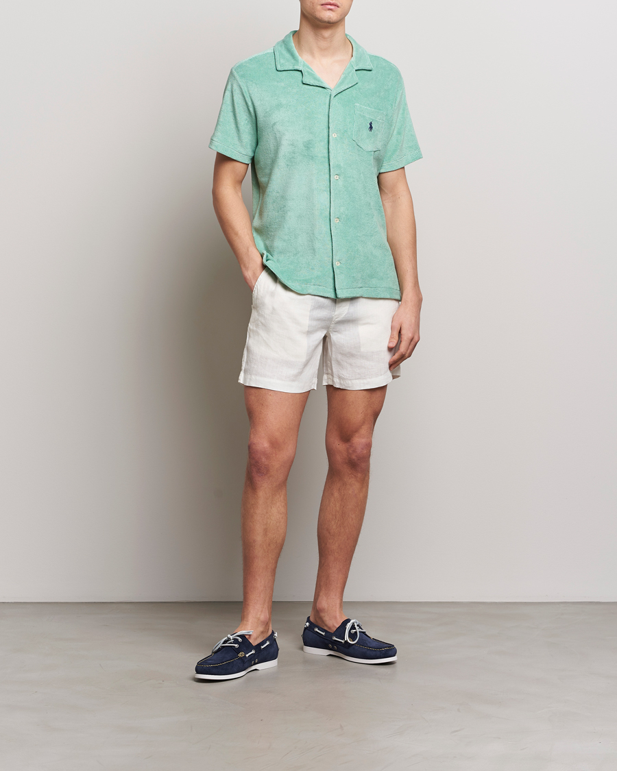 Herr | Skjortor | Polo Ralph Lauren | Cotton Terry Short Sleeve Shirt Celadon