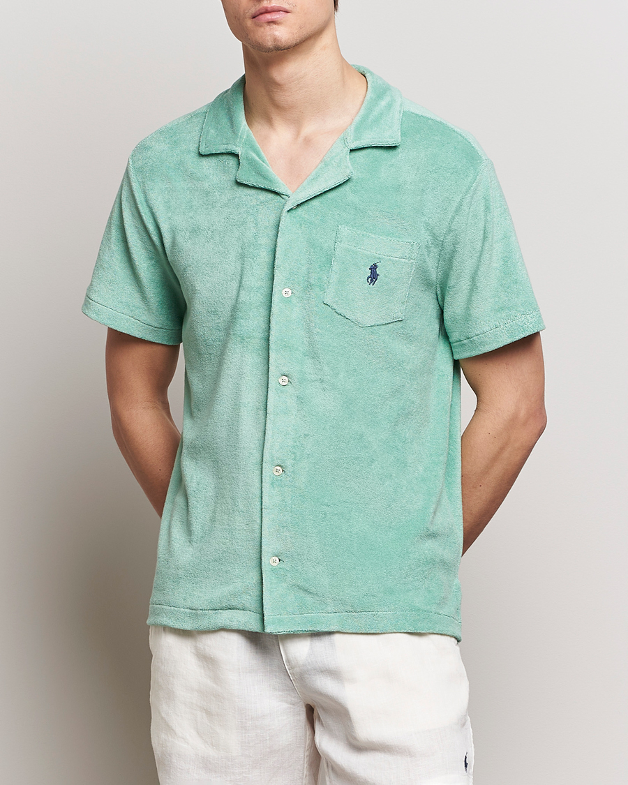 Herr | Lojalitetserbjudande | Polo Ralph Lauren | Cotton Terry Short Sleeve Shirt Celadon