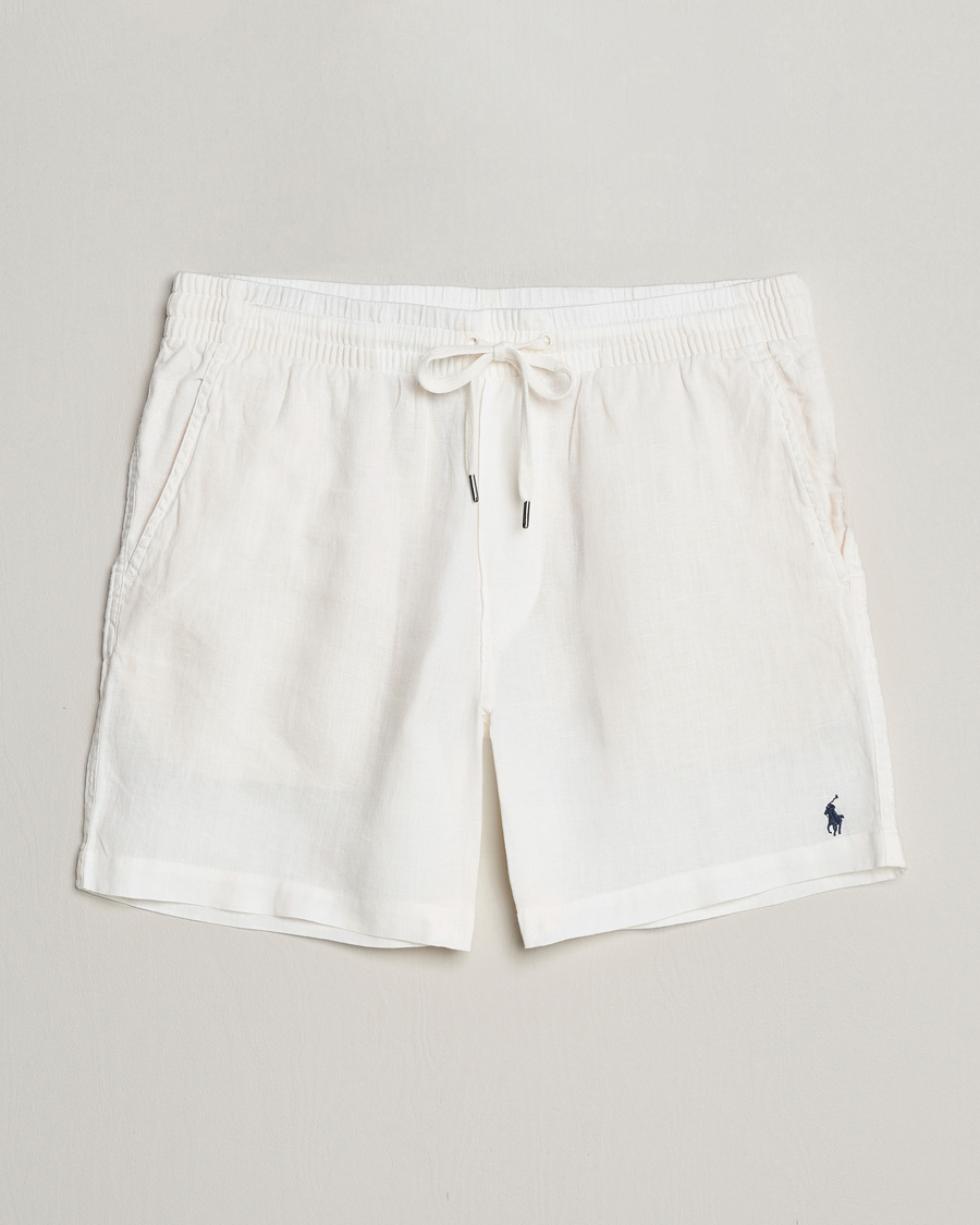 Herr | Shorts | Polo Ralph Lauren | Prepster Linen Drawstring Shorts Deckwash White
