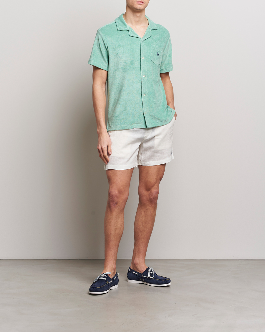 Herr |  | Polo Ralph Lauren | Prepster Linen Drawstring Shorts Deckwash White