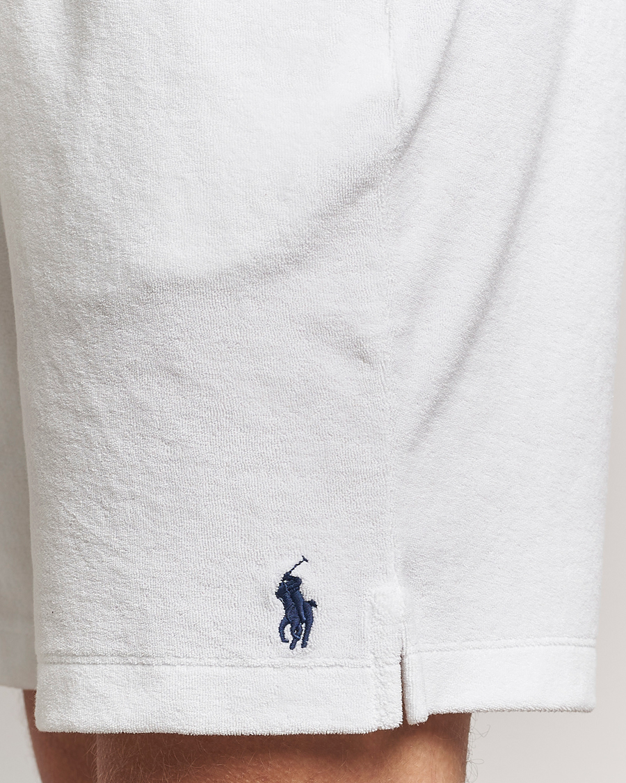 Herr | Shorts | Polo Ralph Lauren | Cotton Terry Drawstring Shorts White