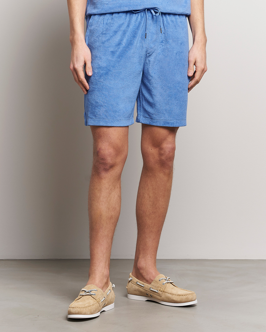 Herr | Shorts | Polo Ralph Lauren | Cotton Terry Drawstring Shorts Harbor Island Blue