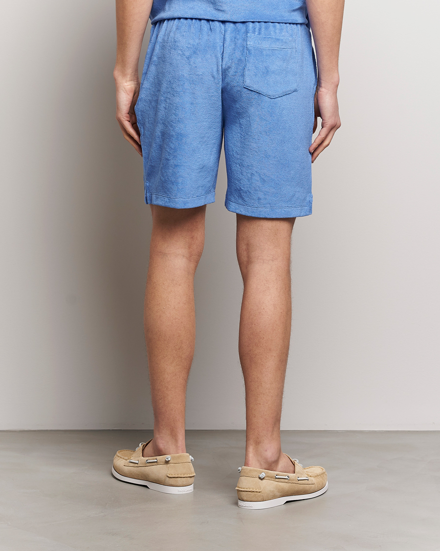 Herr | Shorts | Polo Ralph Lauren | Cotton Terry Drawstring Shorts Harbour Island Blue
