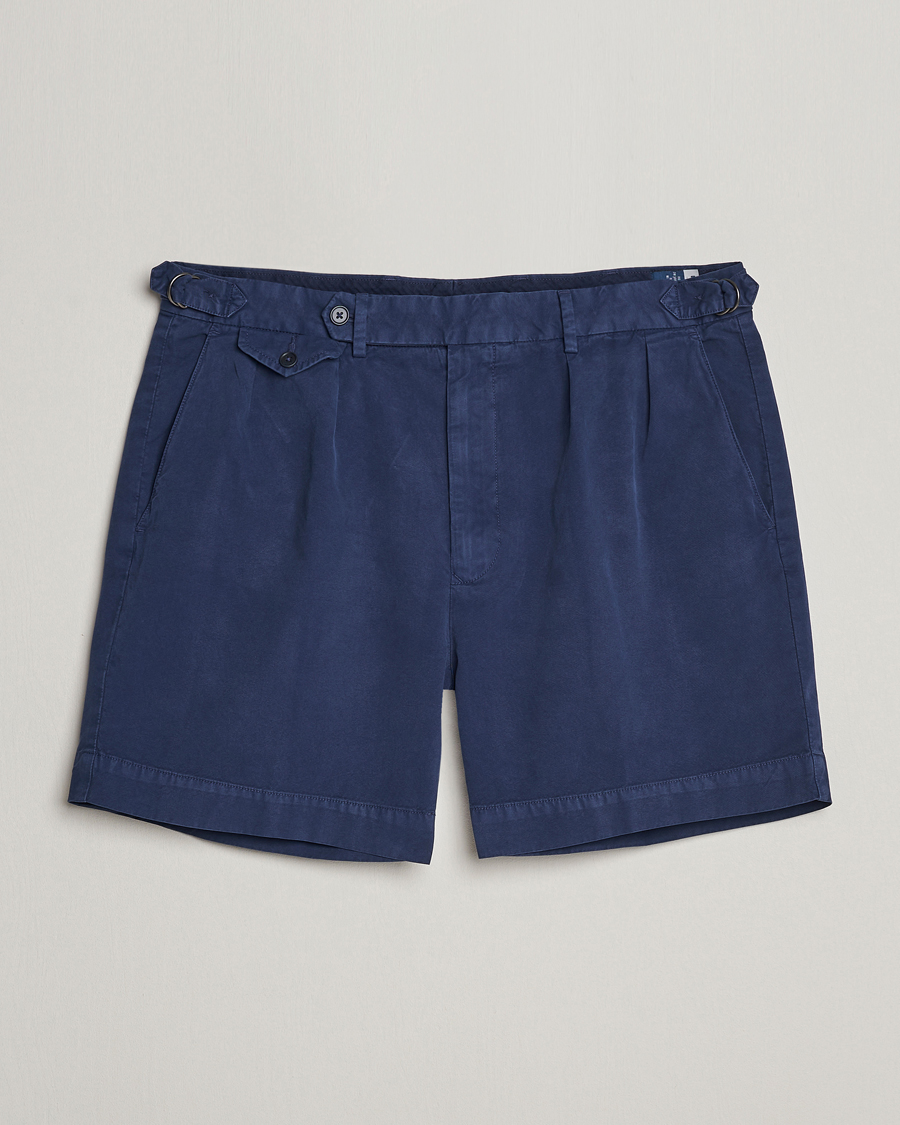 Herr | Shorts | Polo Ralph Lauren | Pleated Featherweight Twill Shorts Newport Navy