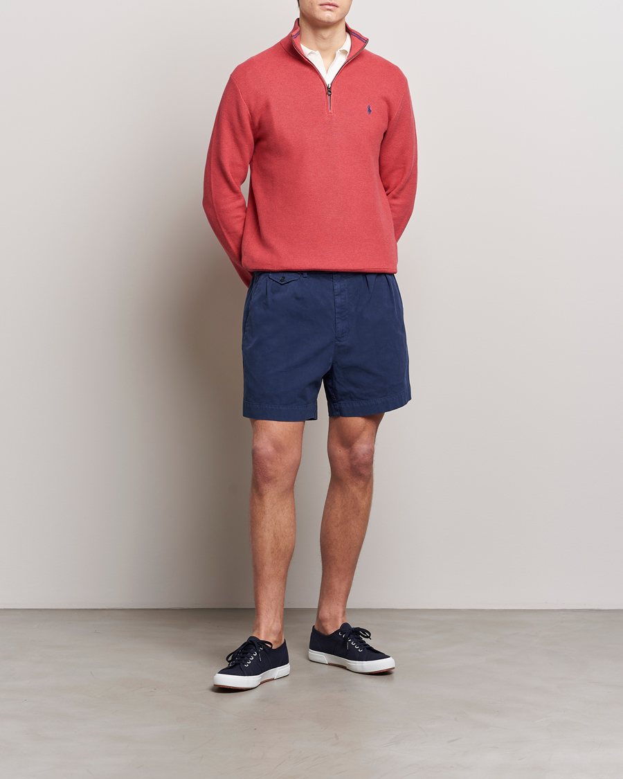 Herr | Shorts | Polo Ralph Lauren | Pleated Featherweight Twill Shorts Newport Navy