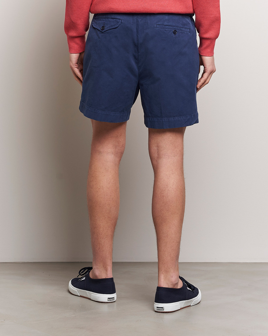 Herr | Shorts | Polo Ralph Lauren | Pleated Featherweight Twill Shorts Newport Navy