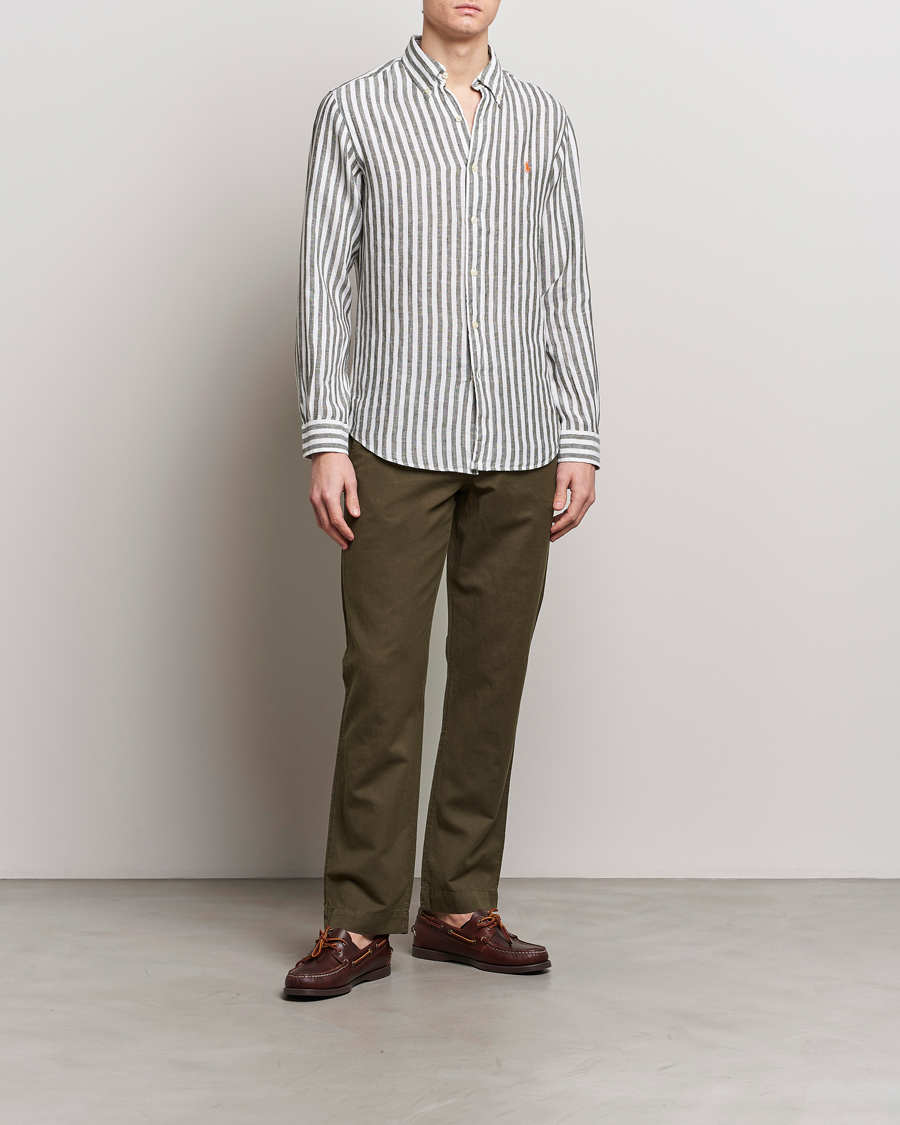 Herr | Byxor | Polo Ralph Lauren | Cotton/Linen Bedford Chinos Canopy Olive