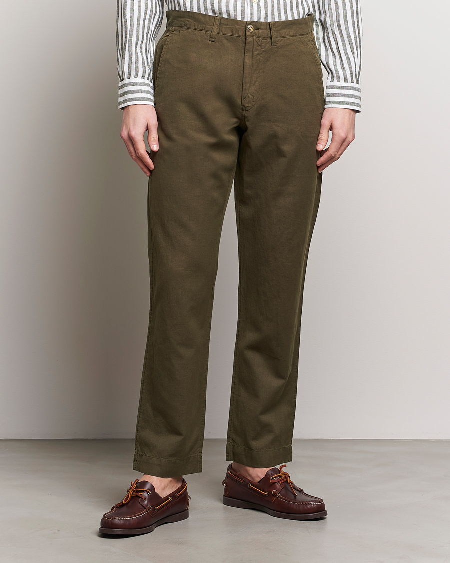 Herr | Kläder | Polo Ralph Lauren | Cotton/Linen Bedford Chinos Canopy Olive