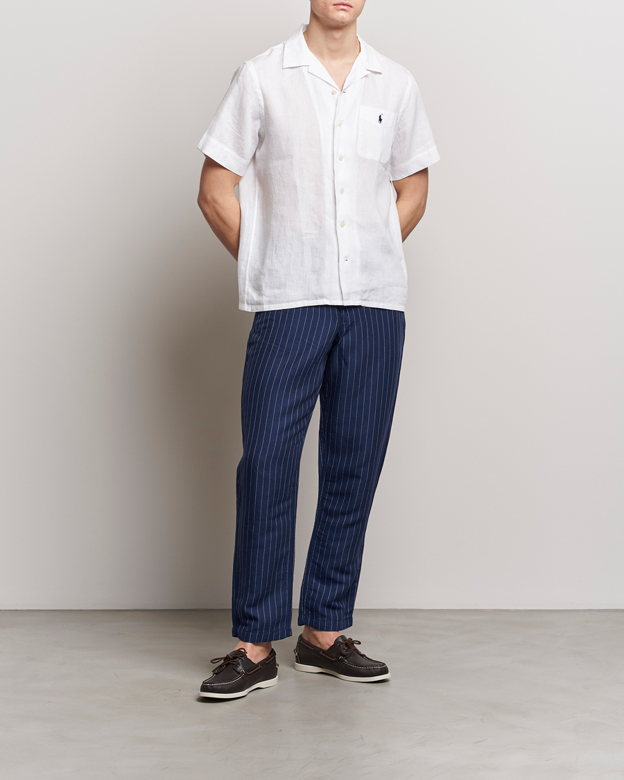 Herr | Byxor | Polo Ralph Lauren | Prepster V2 Linen Trousers Navy