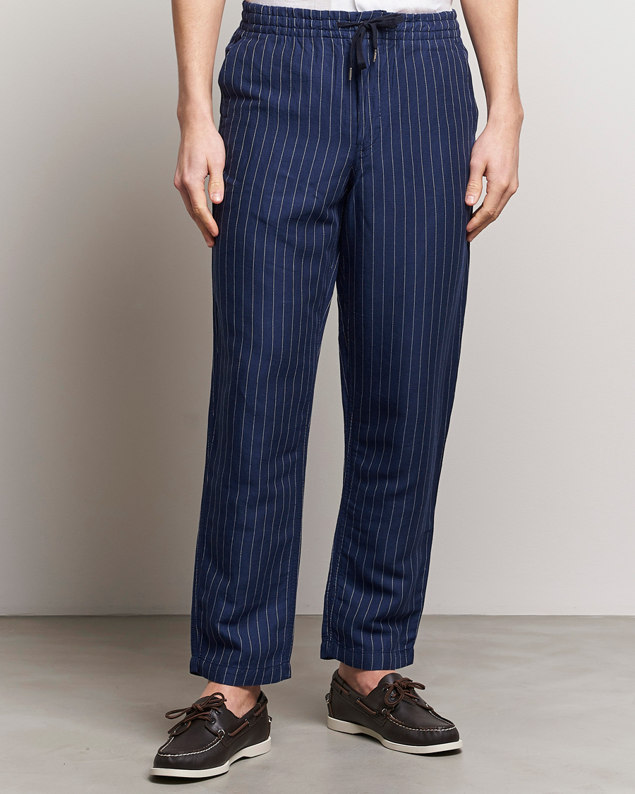 Herr | Preppy Authentic | Polo Ralph Lauren | Prepster V2 Linen Trousers Navy