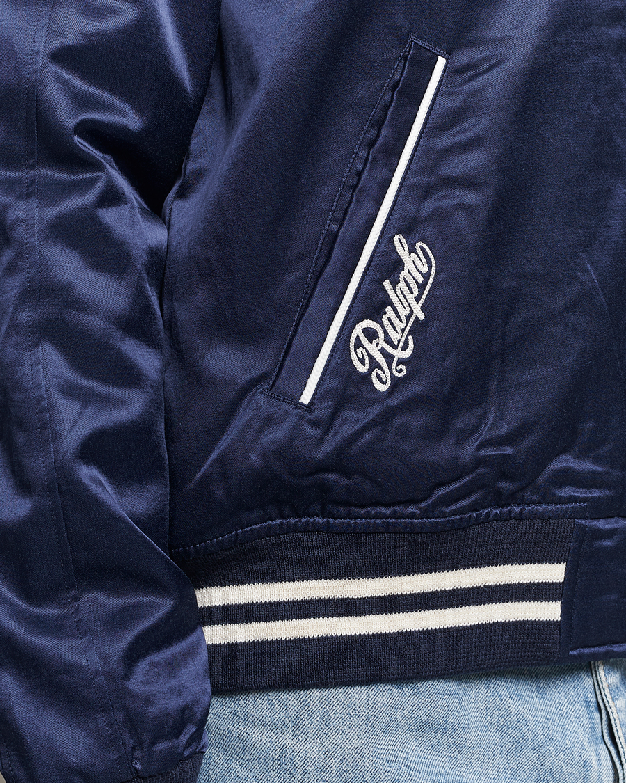 Herr | Jackor | Polo Ralph Lauren | Varsity Bomber Satin Jacket Aviator Navy