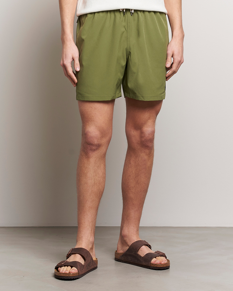 Herr | Snörade Badbyxor | Polo Ralph Lauren | Recycled Traveler Boxer Swimshorts Tree Green