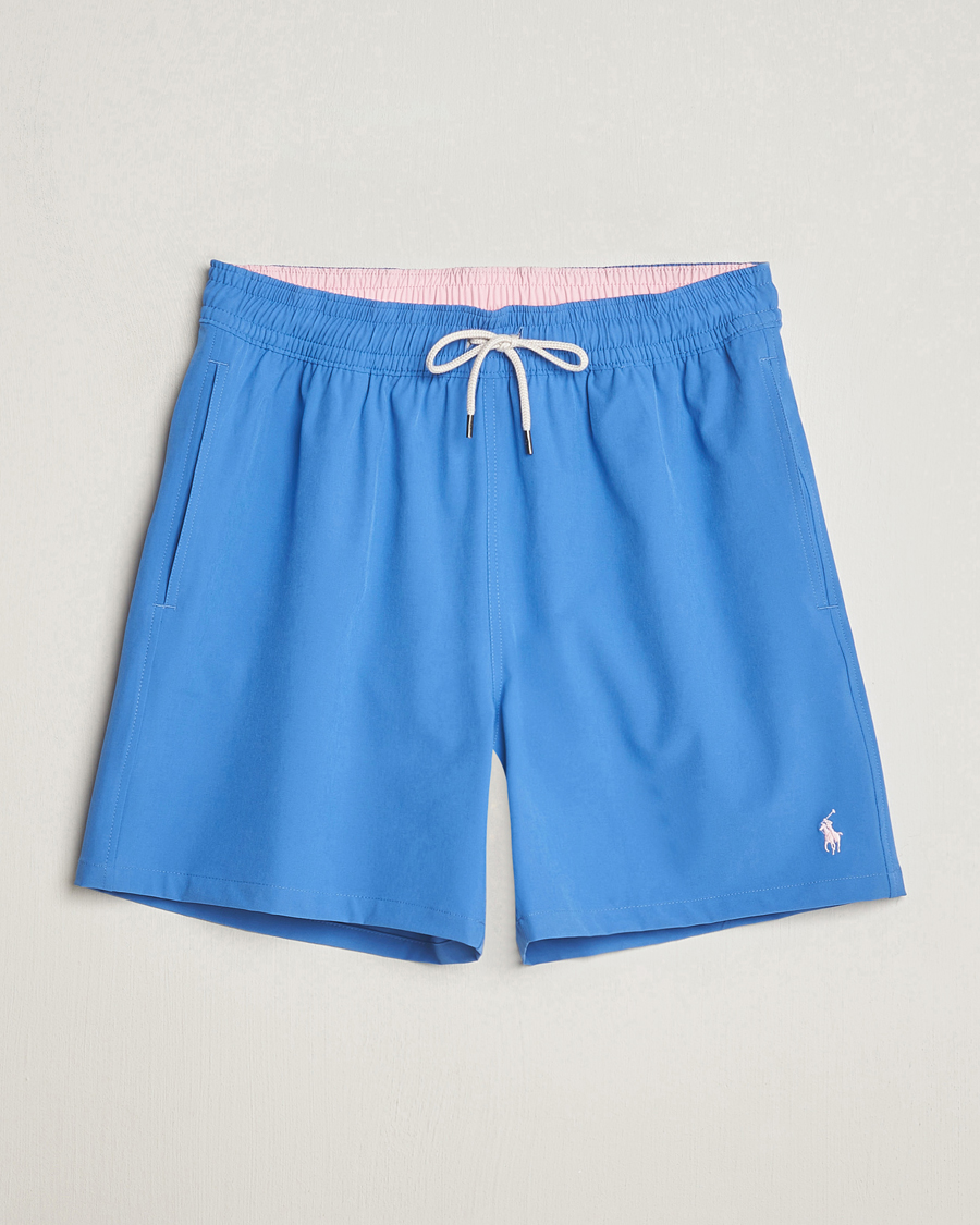 Herr | Badbyxor | Polo Ralph Lauren | Recycled Traveler Boxer Swimshorts New England Blue