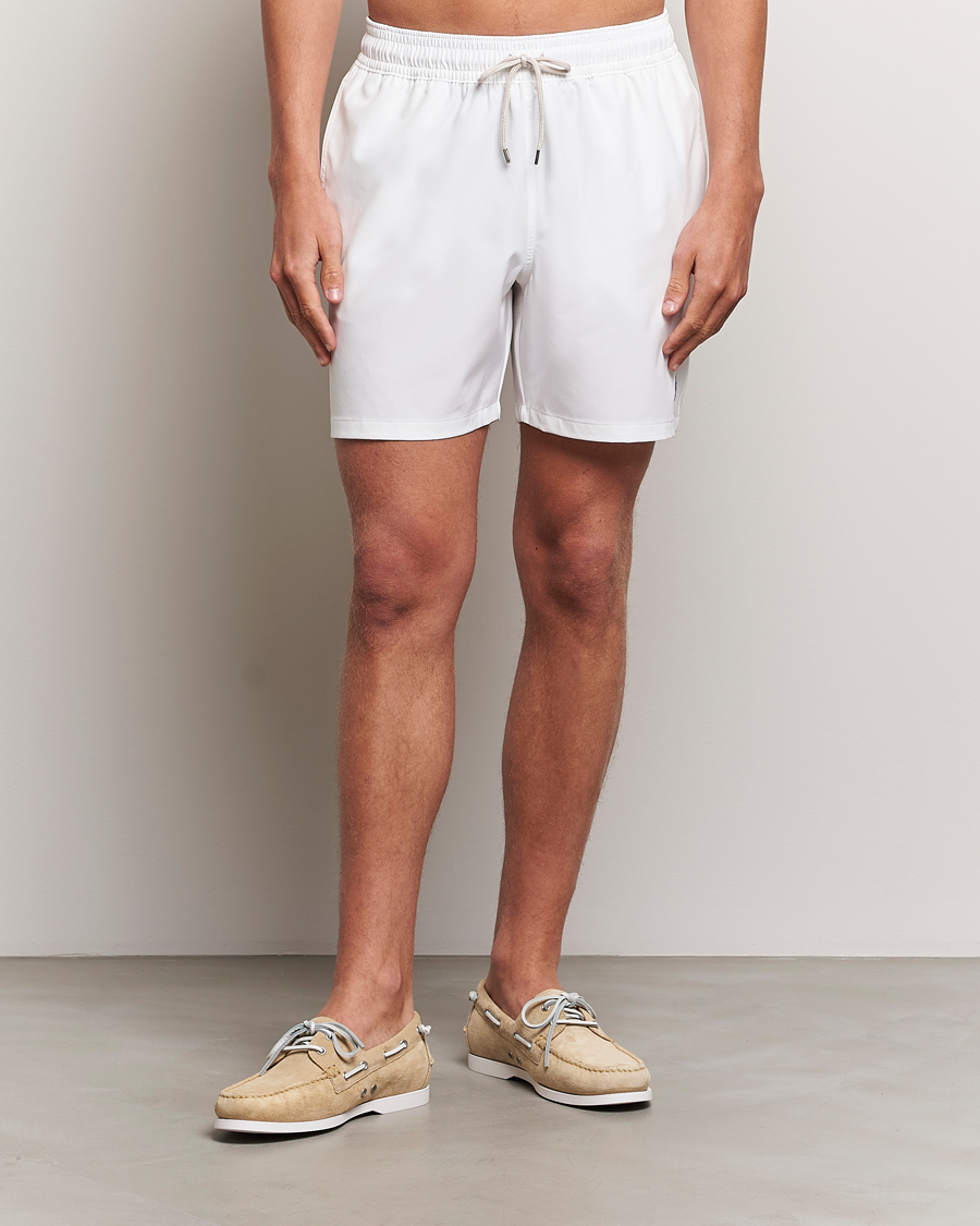 Herr | Badbyxor | Polo Ralph Lauren | Recycled Traveler Boxer Swimshorts White/Liberty