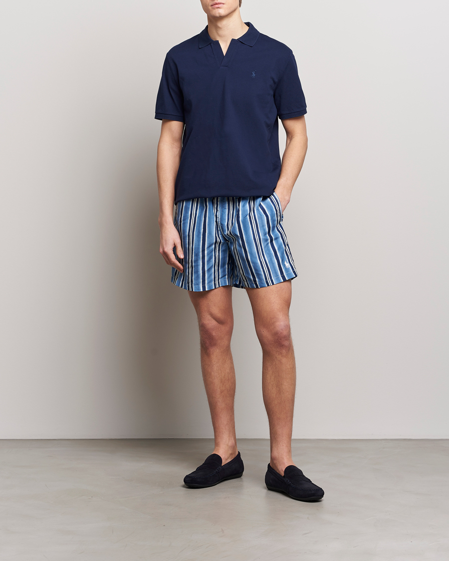 Herr | Badbyxor | Polo Ralph Lauren | Recyceled Traveler Striped Swimshorts Saltwashed