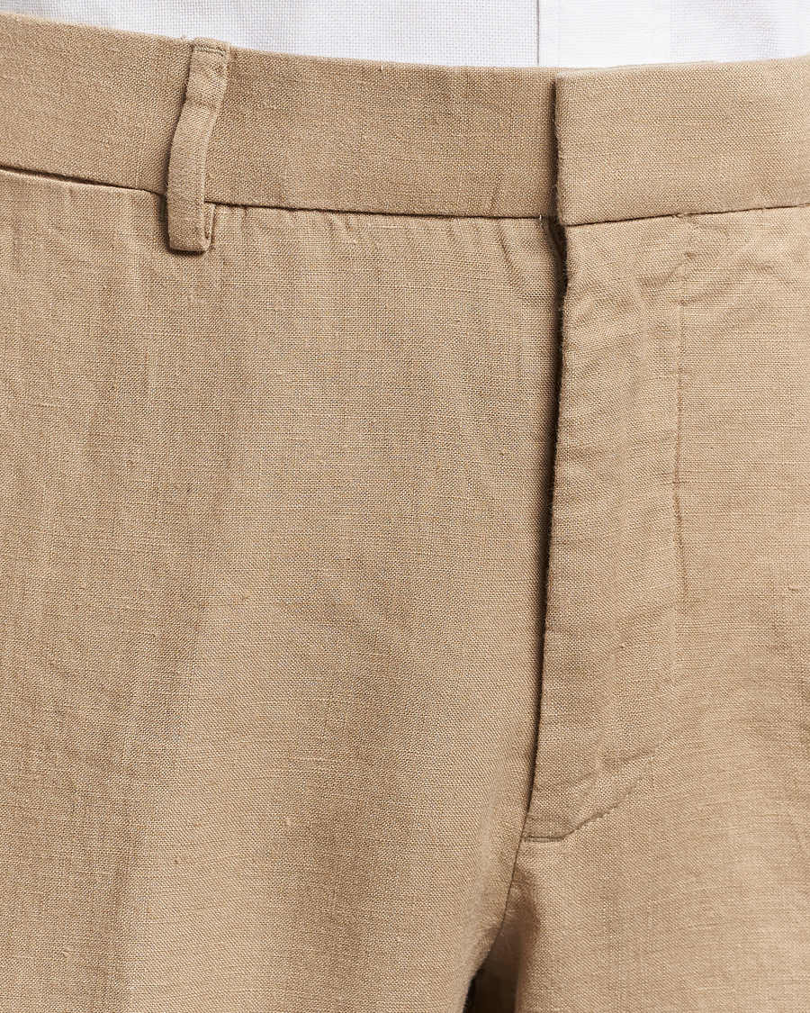 Herr | Byxor | Polo Ralph Lauren | Linen Pleated Trousers Coastal Beige