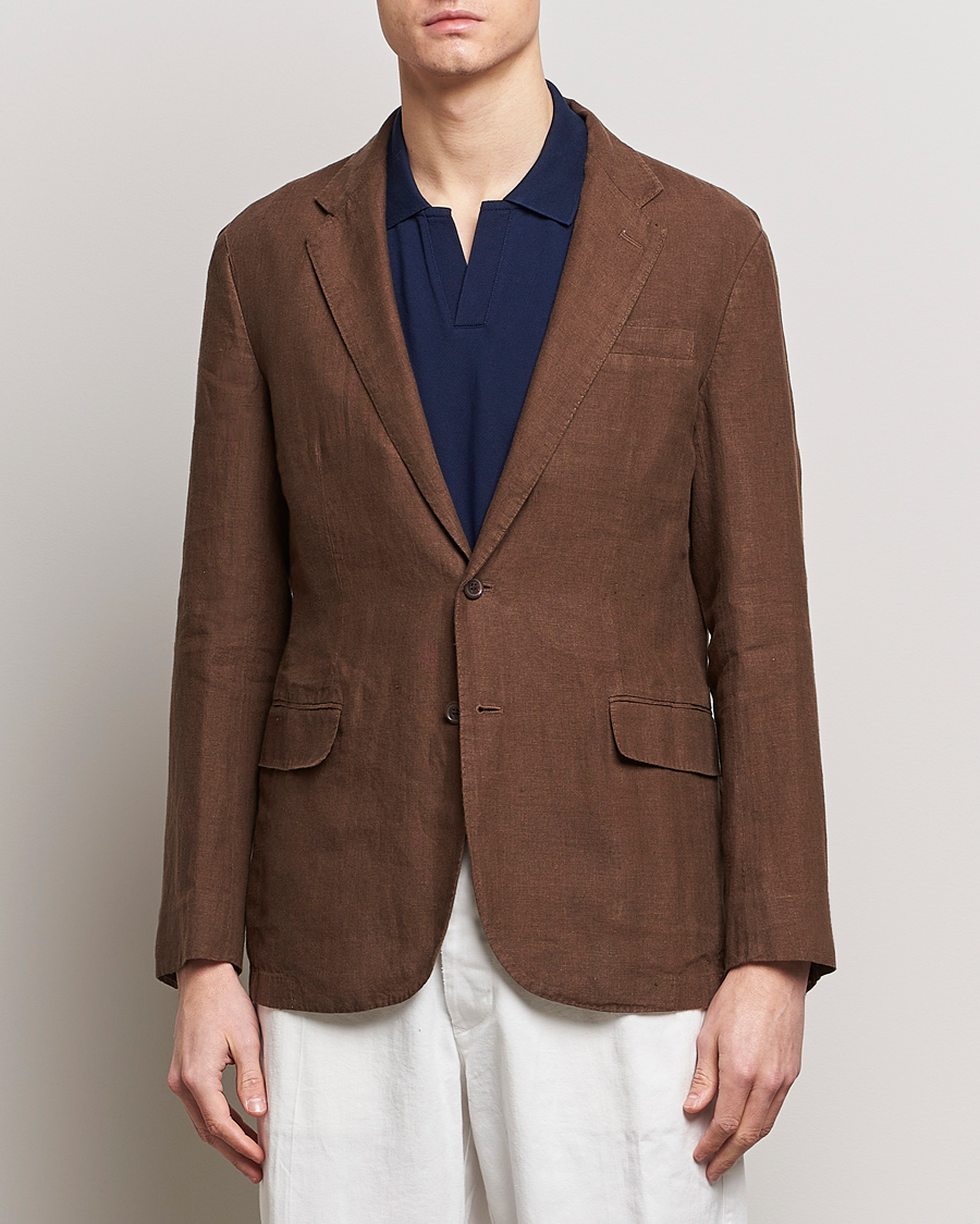 Herr | Linnekavajer | Polo Ralph Lauren | Linen Sportcoat Chestnut
