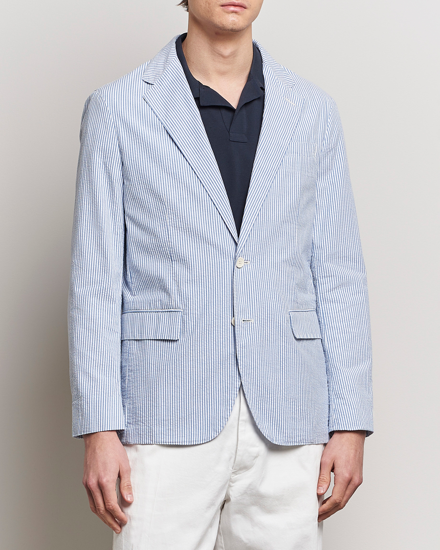 Herr | Lojalitetserbjudande | Polo Ralph Lauren | Seersucker Sportcoat Bright Blue