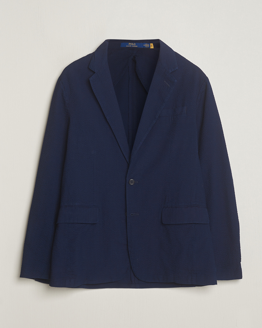 Herr | Kavajer | Polo Ralph Lauren | Seersucker Sportcoat Indigo