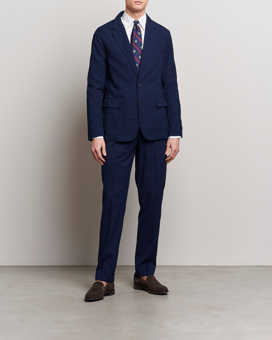 Herr | Kavajer | Polo Ralph Lauren | Seersucker Sportcoat Indigo