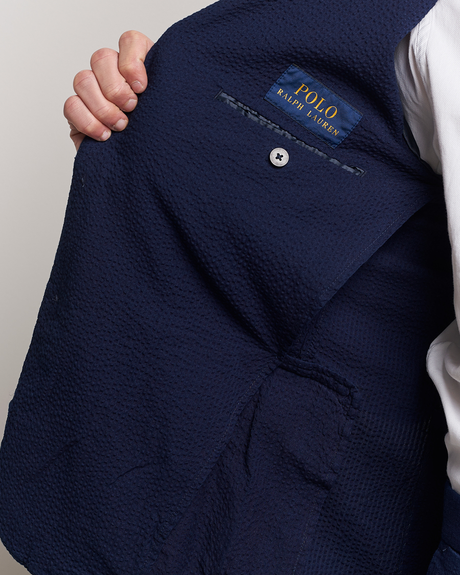 Herr | Kavajer | Polo Ralph Lauren | Seersucker Sportcoat Indigo