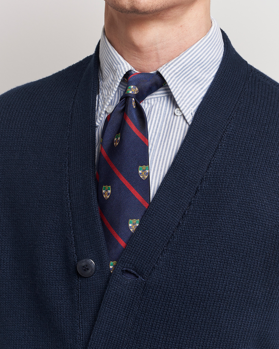 Herr | Polo Ralph Lauren Club Lion Tie Navy/Red | Polo Ralph Lauren | Club Lion Tie Navy/Red