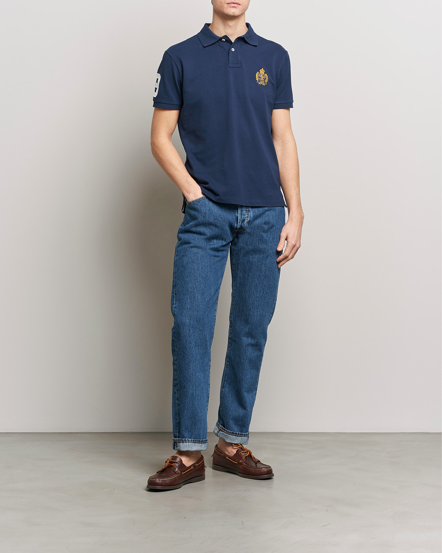 Herr | Pikéer | Polo Ralph Lauren | Custom Slim Fit Match Club Polo Newport Navy