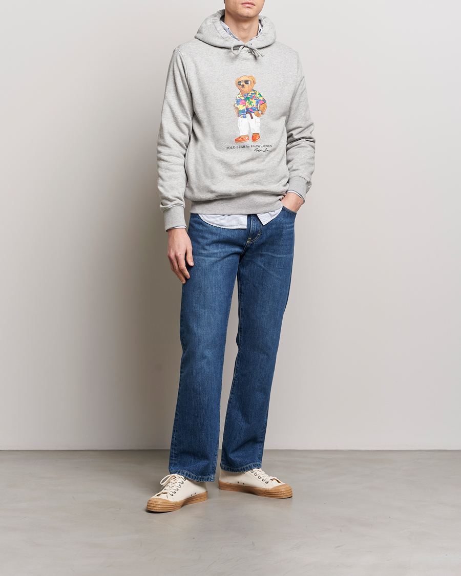 Herr | Tröjor | Polo Ralph Lauren | Printed Beach Bear Hoodie Andover Heather
