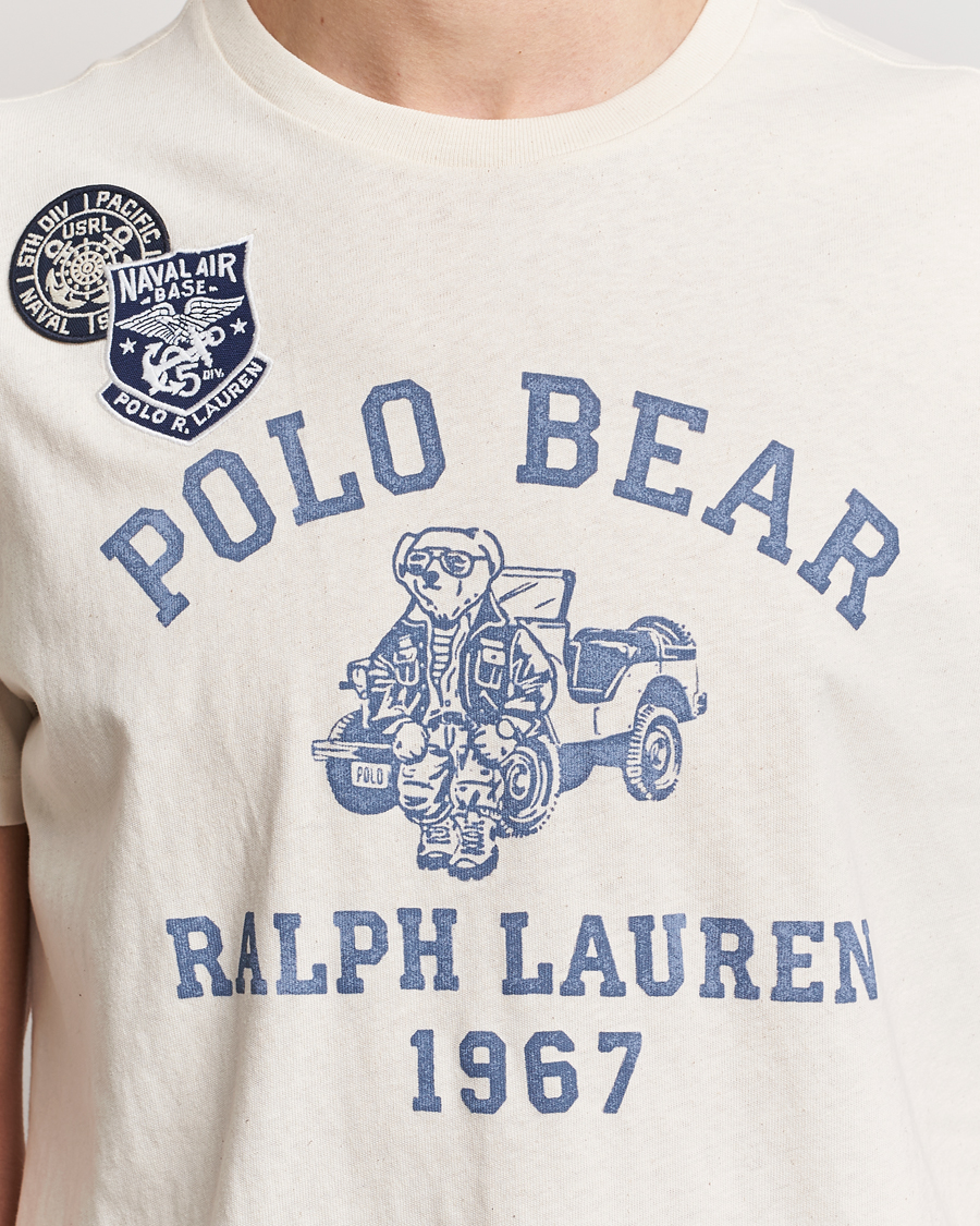 Herr | T-Shirts | Polo Ralph Lauren | Graphic Printed Crew Neck T-Shirt Deckwash White