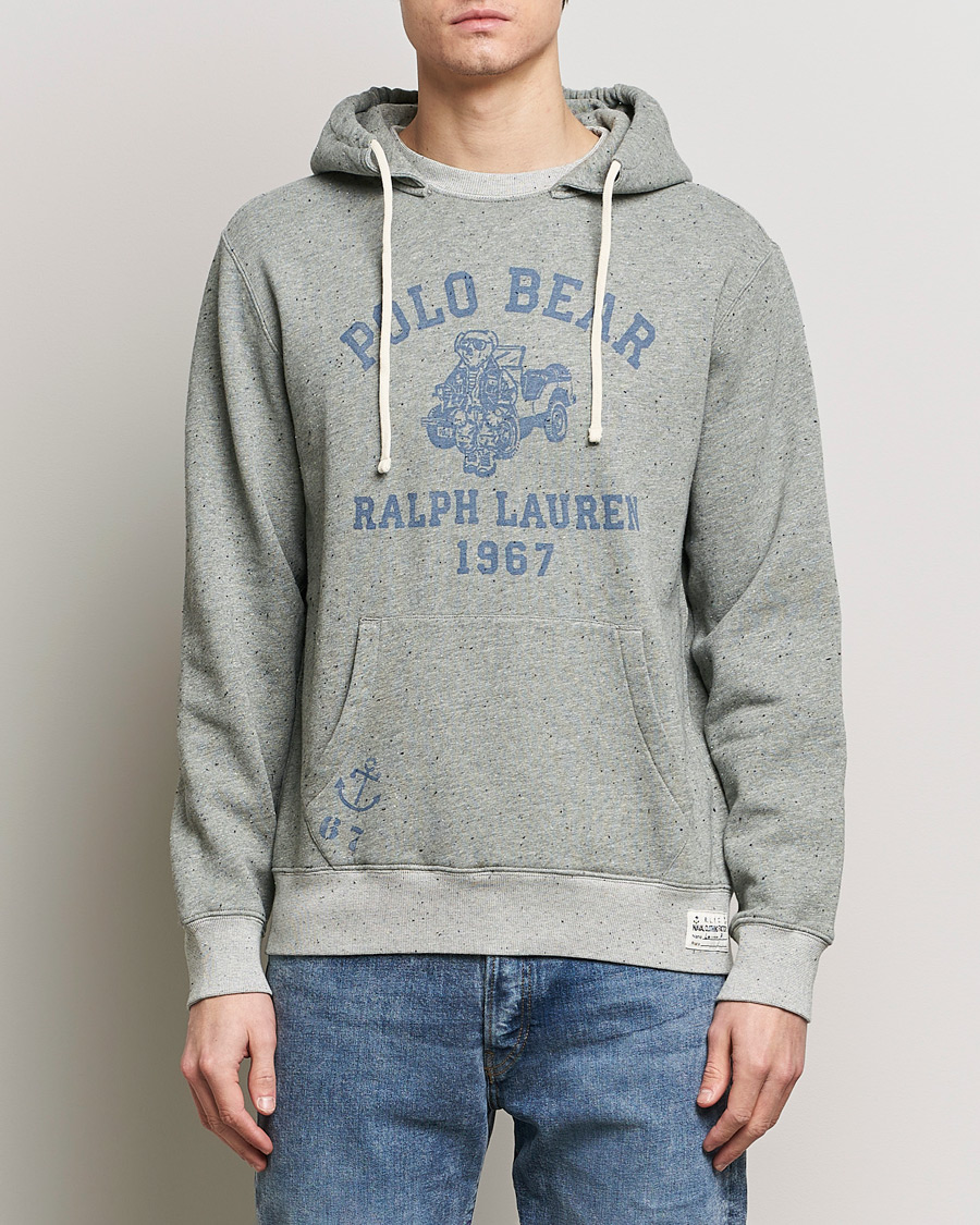 Herr | Huvtröjor | Polo Ralph Lauren | Graphic Printed Vintage Fleece Hoodie Loft Heather