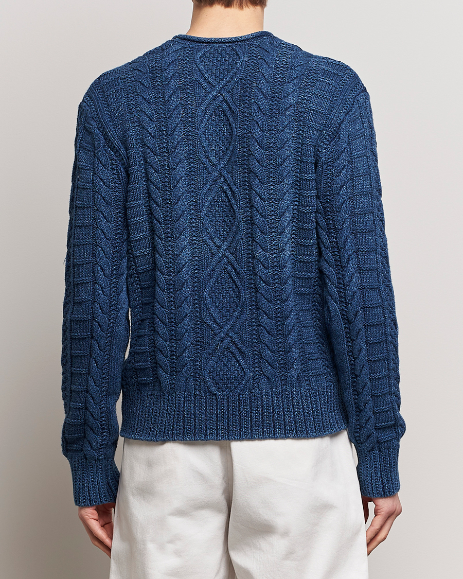 Herr | Tröjor | Polo Ralph Lauren | Cotton Fisherman Sweater Indigo