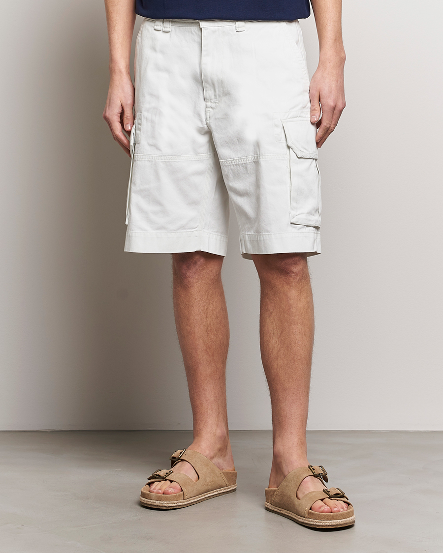 Herr | Shorts | Polo Ralph Lauren | Slub Twill Cargo Shorts Deckwash White