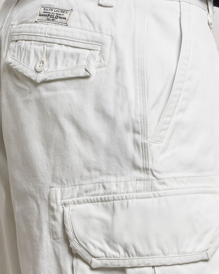 Herr | Shorts | Polo Ralph Lauren | Slub Twill Cargo Shorts Deckwash White