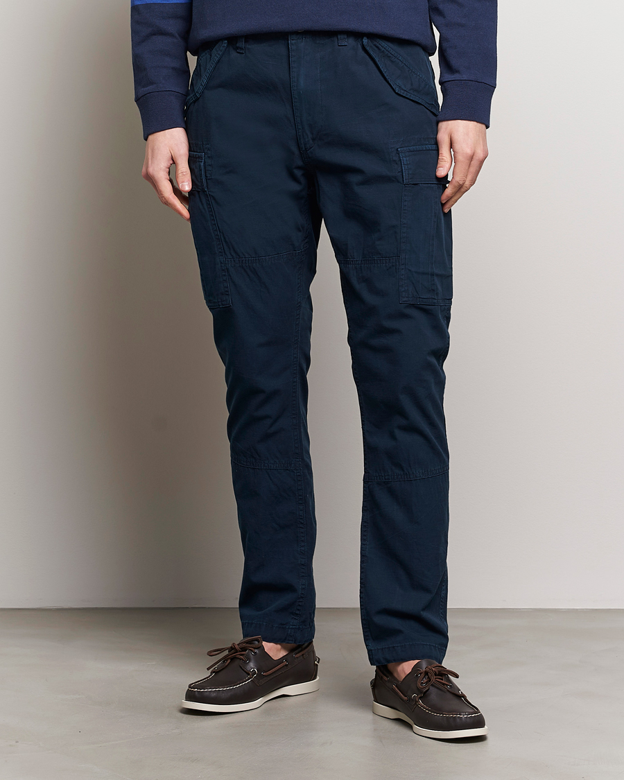 Herr | Byxor | Polo Ralph Lauren | Slub Canvas Cargo Pants Aviator Navy