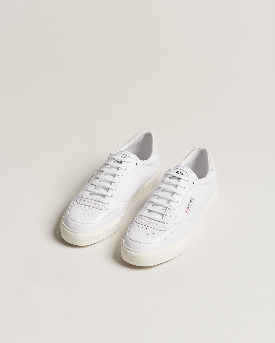 Herr |  | Superga | 3843 Leather Sneaker White